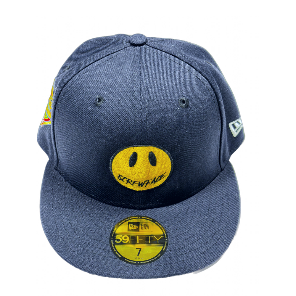 Screwface Fitted Hat - Navy
