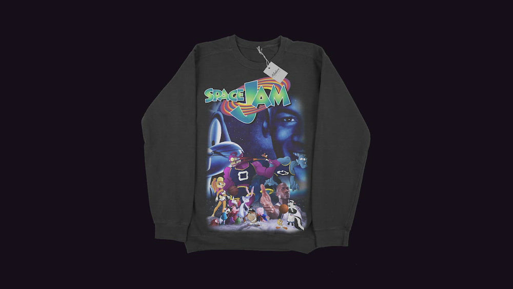 
                  
                    Load and play video in Gallery viewer, SPACE JAM Crewneck Sweater
                  
                